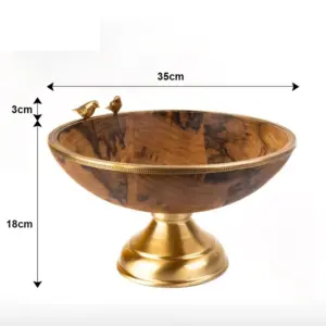 میوه خوری پایه دار بزرگ گلدکیش کد 829411