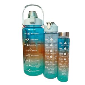قمقمه سه قلو رنگی شفاف 2 لیتری مدل refill کد 4614