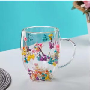 لیوان دوجداره گلدار پیرکس کد 531141