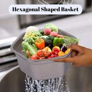آبکش استیل شش ضلعی سایز بندی