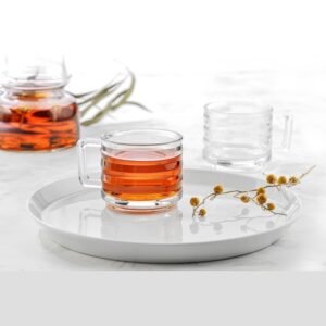 نیم لیوان شیشه ایی مدل لاین بسته شش عددی کد 1431