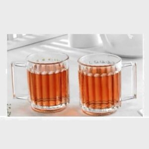 لیوان شیشه ایی دسته دار مدل کلاسیک زنگان کد 1441