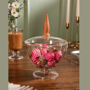 شکلات خوری پایه دار اکرولیک خاص لیمون کد 2480