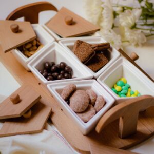 اردورخوری چوب سرامیک مدل لیدیا