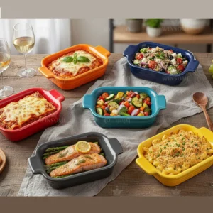 ظرف پذیرایی رنگی متالیک بسته شش عددی کد 9171