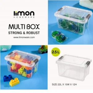 باکس مستطیل پلاستیکی چندکاره لیمون کد 2394