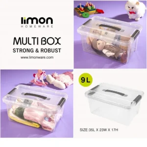 باکس مستطیل پلاستیکی چندکاره لیمون کد2398