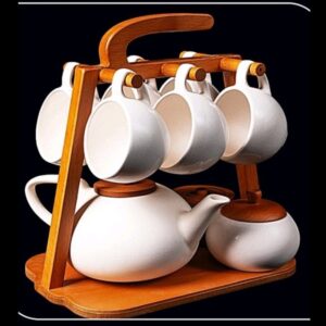 سرویس چای خوری سرامیک چوب مدل استار
