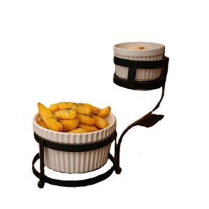 استند فلزی چیپس و ماست مدل دو پیاله وانسل