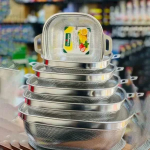 آبکش استیل 6 پارچه دور تسمه مربعی یونیک