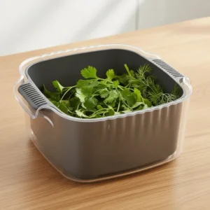 ست آبکش و لگن پلاستیکی برند MH