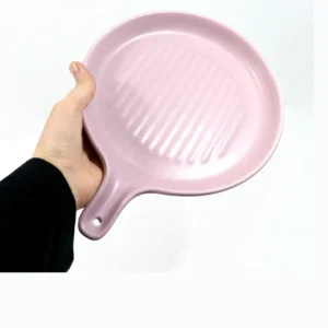 تابه سرامیکی دسته دار مات گرد مدل GUNES