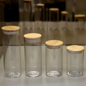 بانکه پیرکس گرد درب بامبو قطر 6/5 سانتیمتر